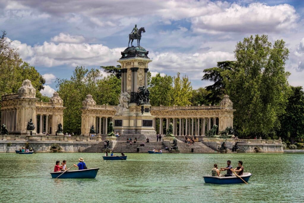 Parque do Retiro em Madrid.