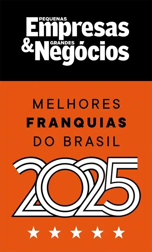 O CNA Idiomas é 5 Estrelas - As Melhores Franquias do Brasil de acordo com a Revista Pequenas Empresas e Grandes Negócios, da Editora Globo